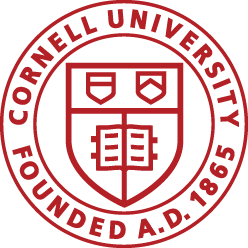 Cornell University Founded A.D. 1865 insignia red