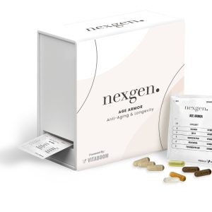 NexGenHealth AgeArmor BoxPacketPills mockup license confirmed