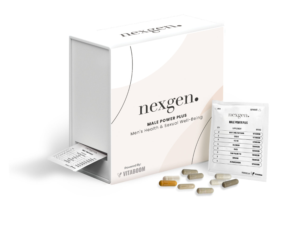 NexGenHealth MalePower BoxPacketPills mockup license confirmed